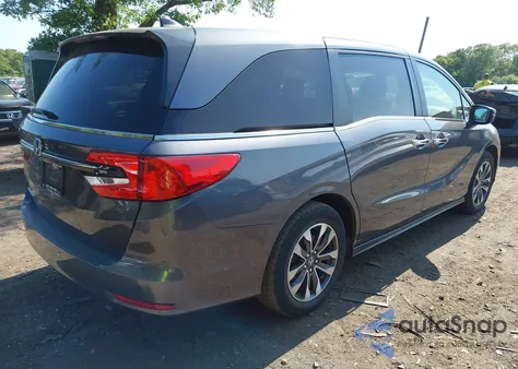 2021 Honda Odyssey Ex-L from USA, damaged, VIN 5FNRL6H71MB019599